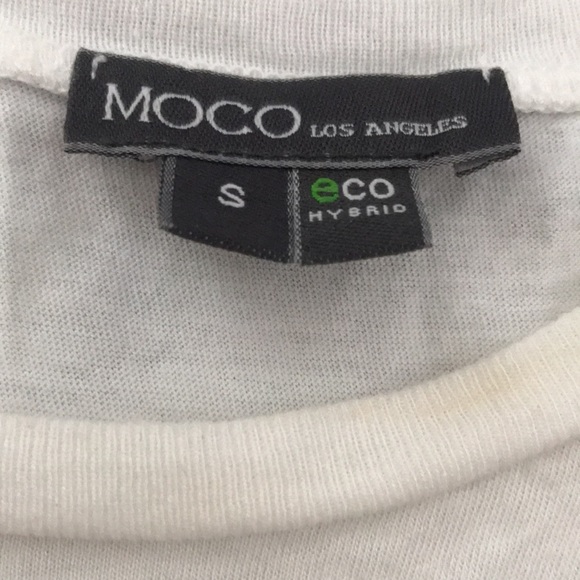 White “sweat shirt” muscle tee - Picture 2 of 5